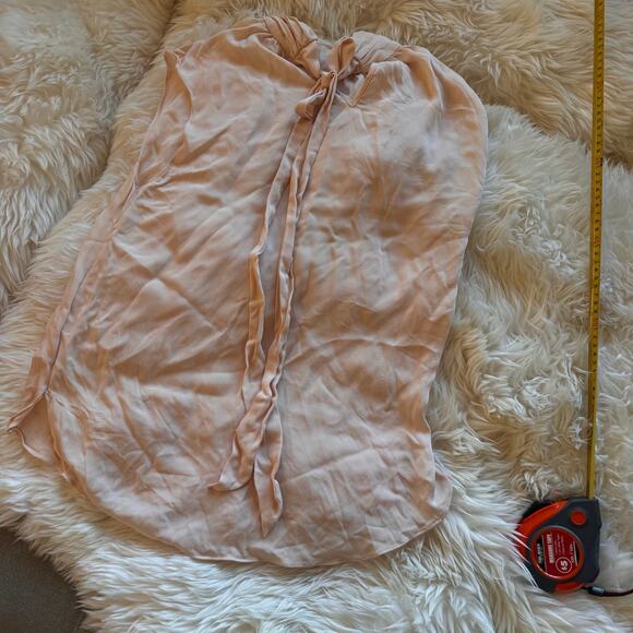 Veronica Beard 100% silk top pink blouse sleeveless sz 8 bow tie back - Picture 4 of 6